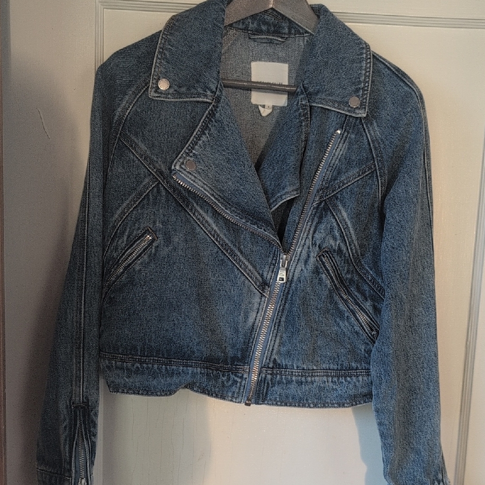 Avec Les Filles Dark Blue Jean Jacket